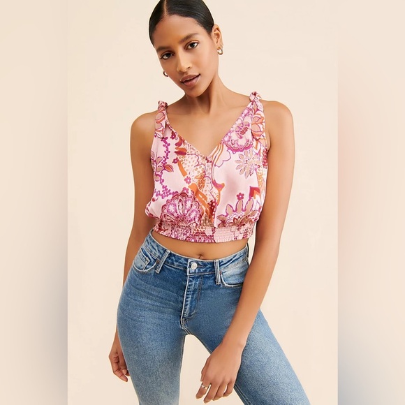 Free People Weekend In Montauk Crop Top - Picture 1 of 6